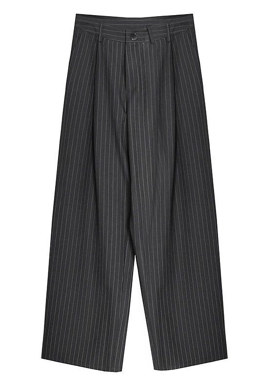 Black Striped Tailored Pants
