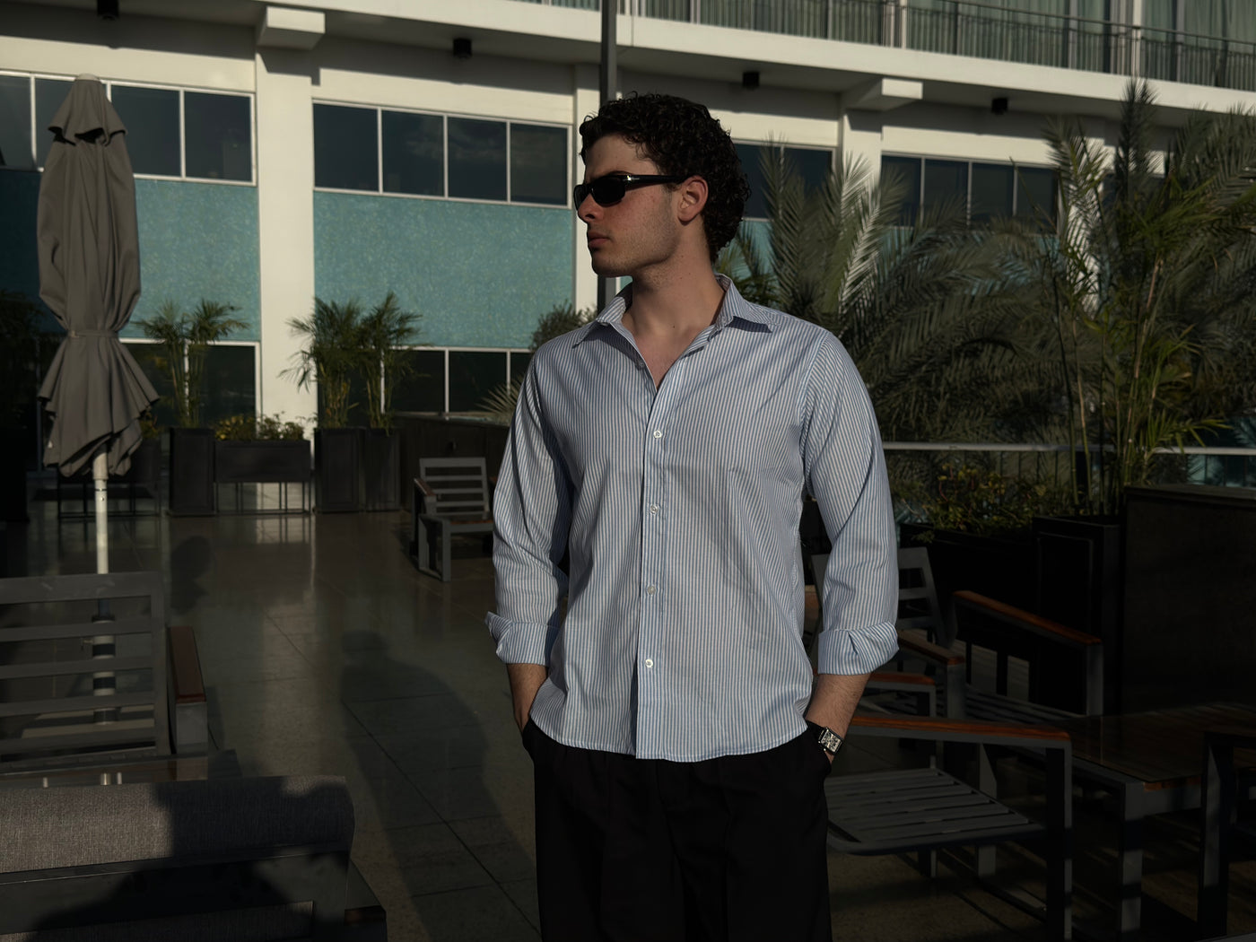 Blue Striped Shirt