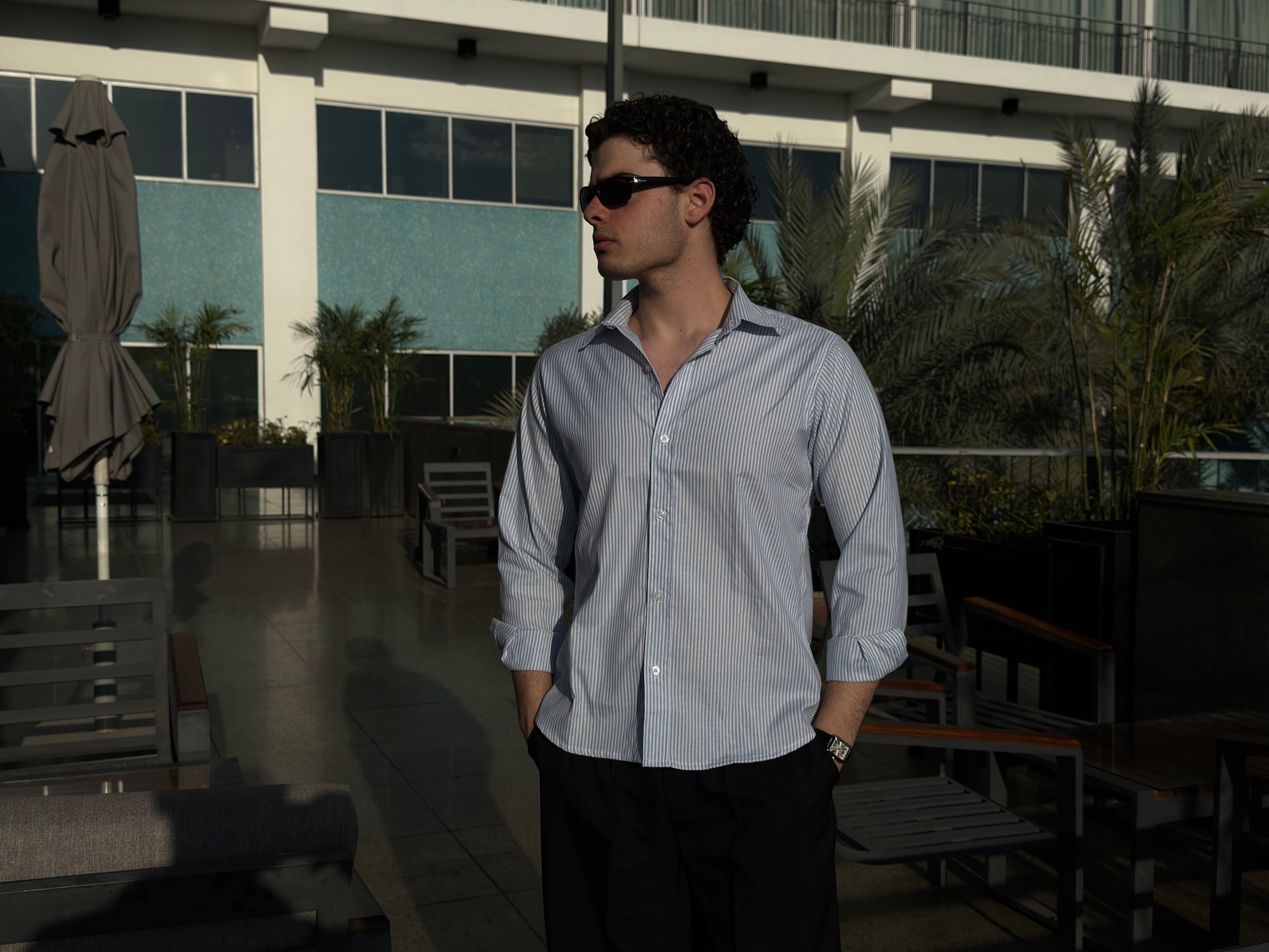 Blue Striped Shirt