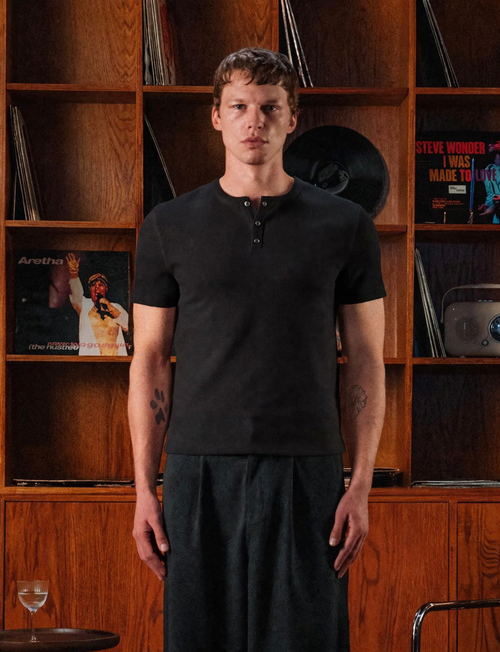 Black Henley Shirt