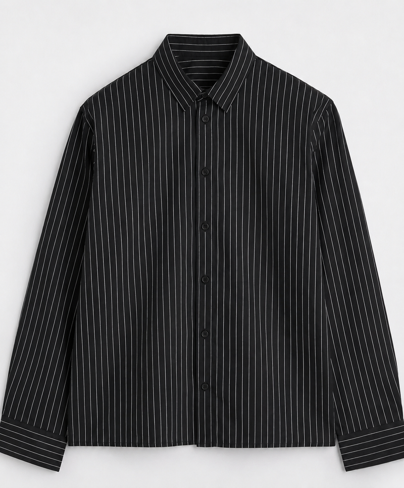 Black Striped Shirt