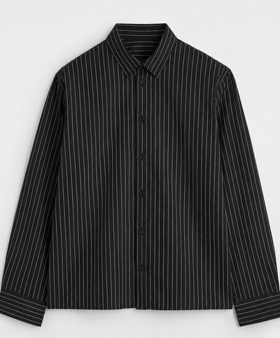 Black Striped Shirt