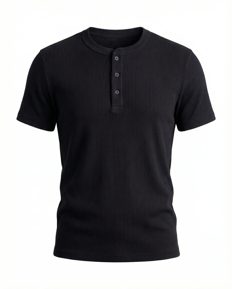 Black Henley Shirt